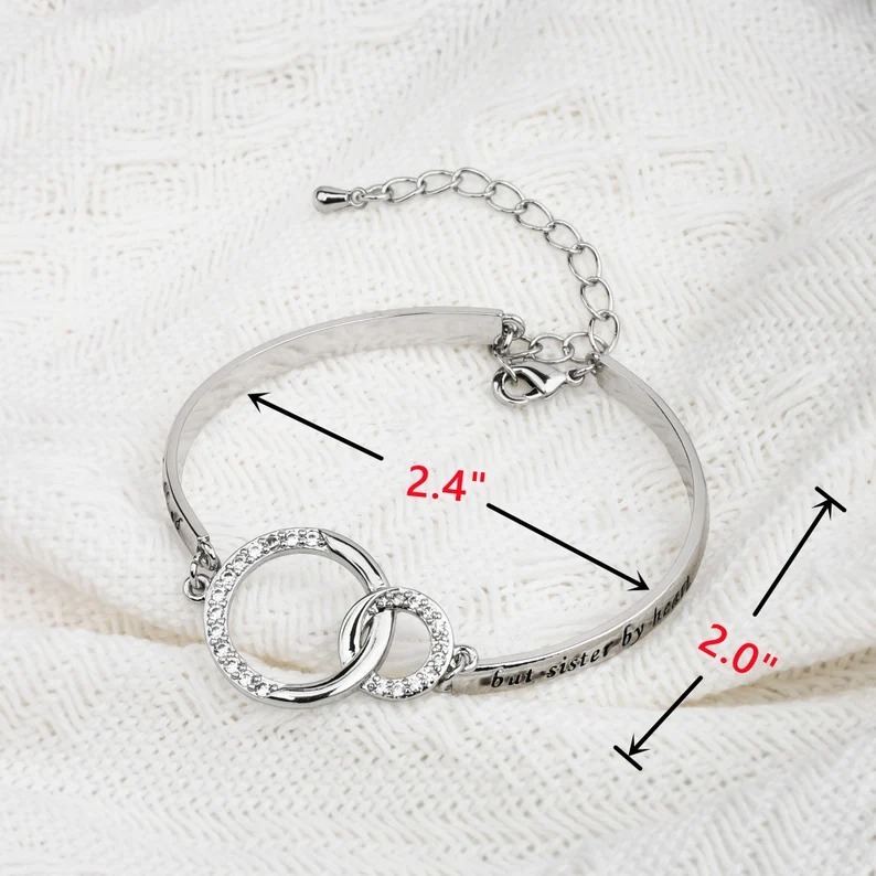 To My Best Friend Linked Together Interlocking Bracelet-belovejewel.com