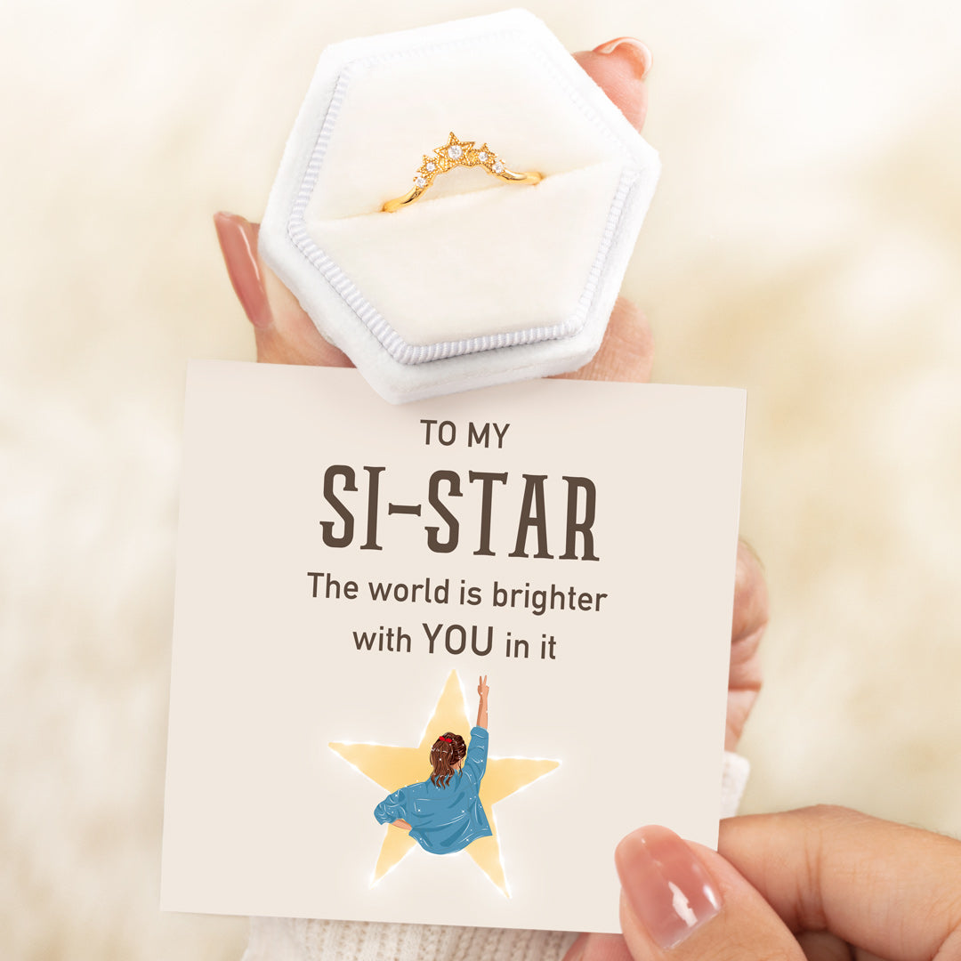 Si-Star Crown Of Stars Ring-belovejewel.com