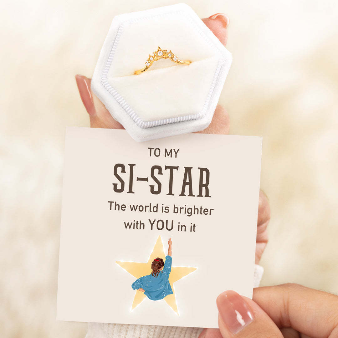 Si-Star Crown Of Stars Ring-belovejewel.com