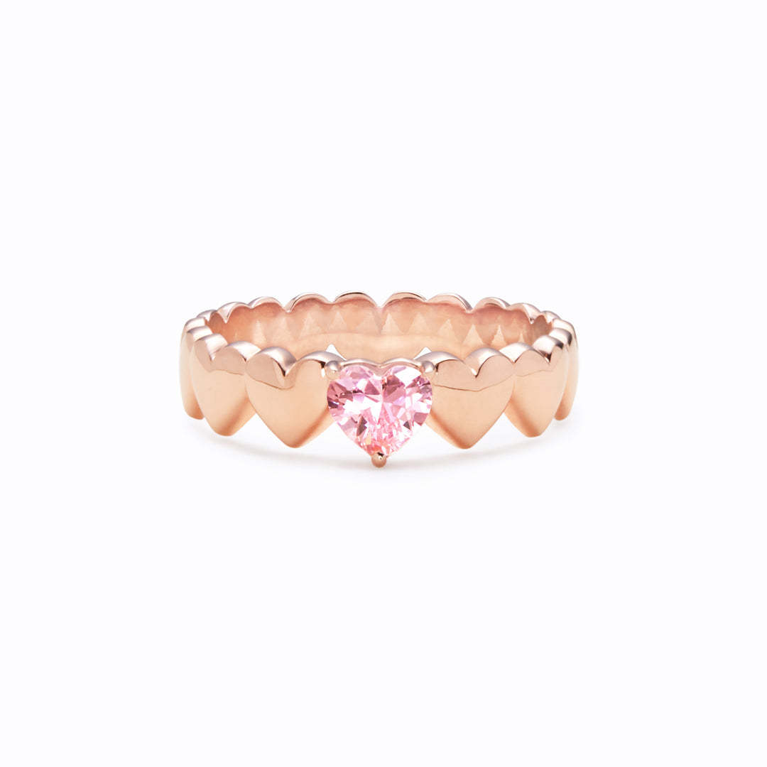 No Greater Gift Than Sisters Heart Band Ring-belovejewel.com