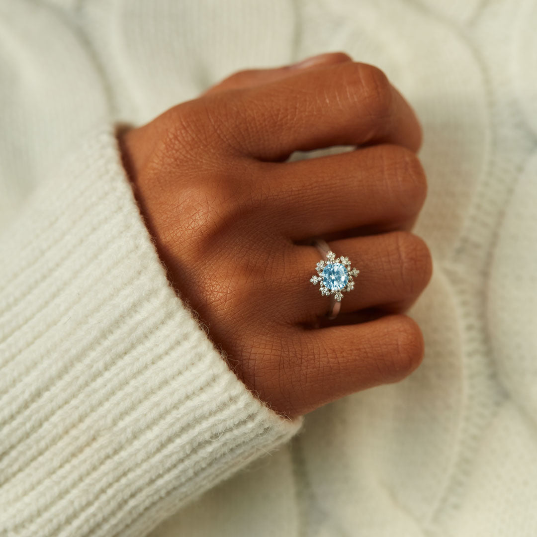 To Me You Are Perfect Snowflake Ring-belovejewel.com