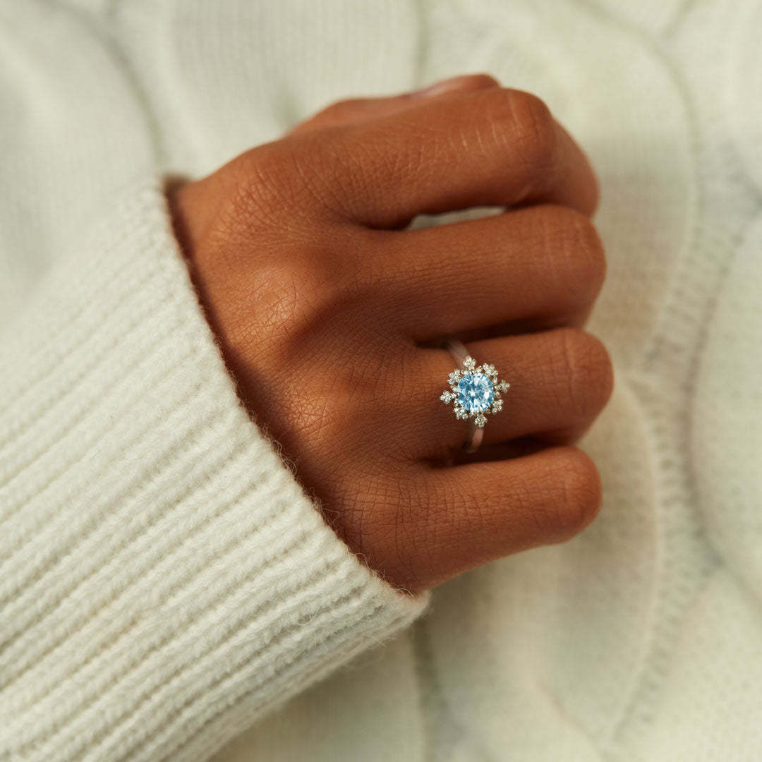 To Me You Are Perfect Snowflake Ring-belovejewel.com