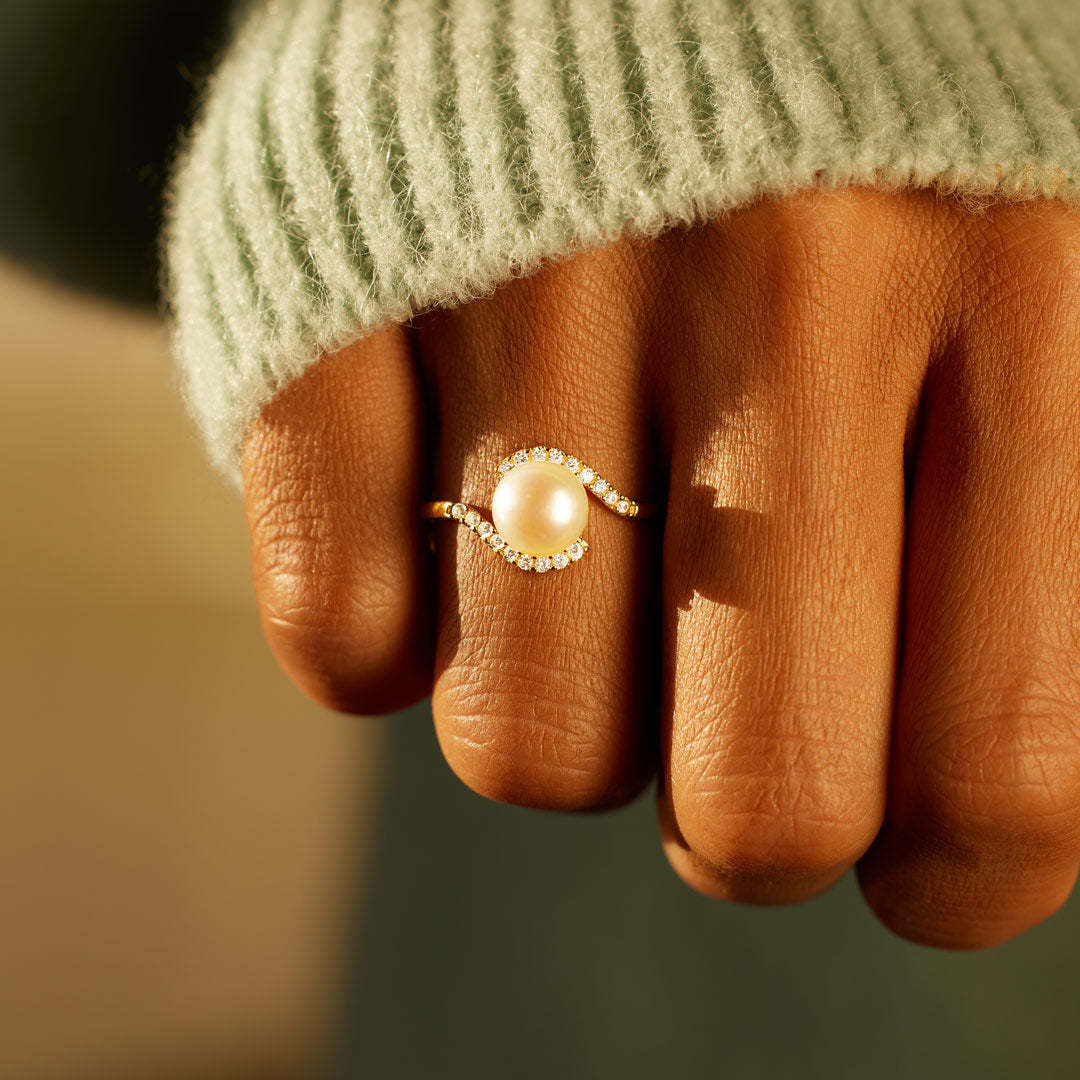 You're The Best Thing To Ever Happen To Me Pearl Wrapped Ring-belovejewel.com