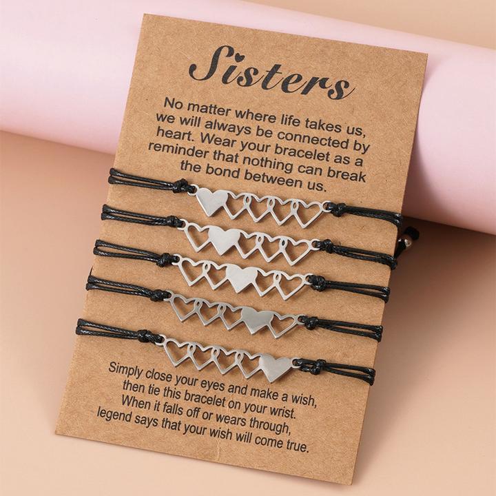Sister Bracelets For 2/3/4/5-belovejewel.com