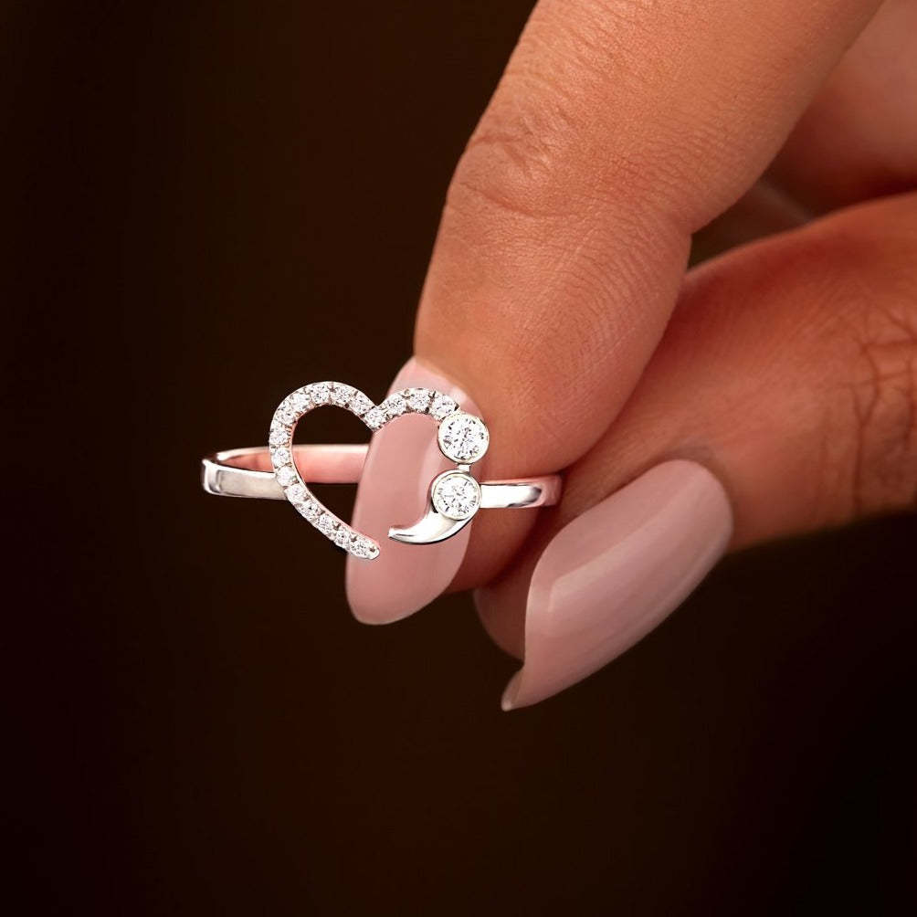 Granddaughter Never Give Up No Matter What Semicolon Ring-belovejewel.com