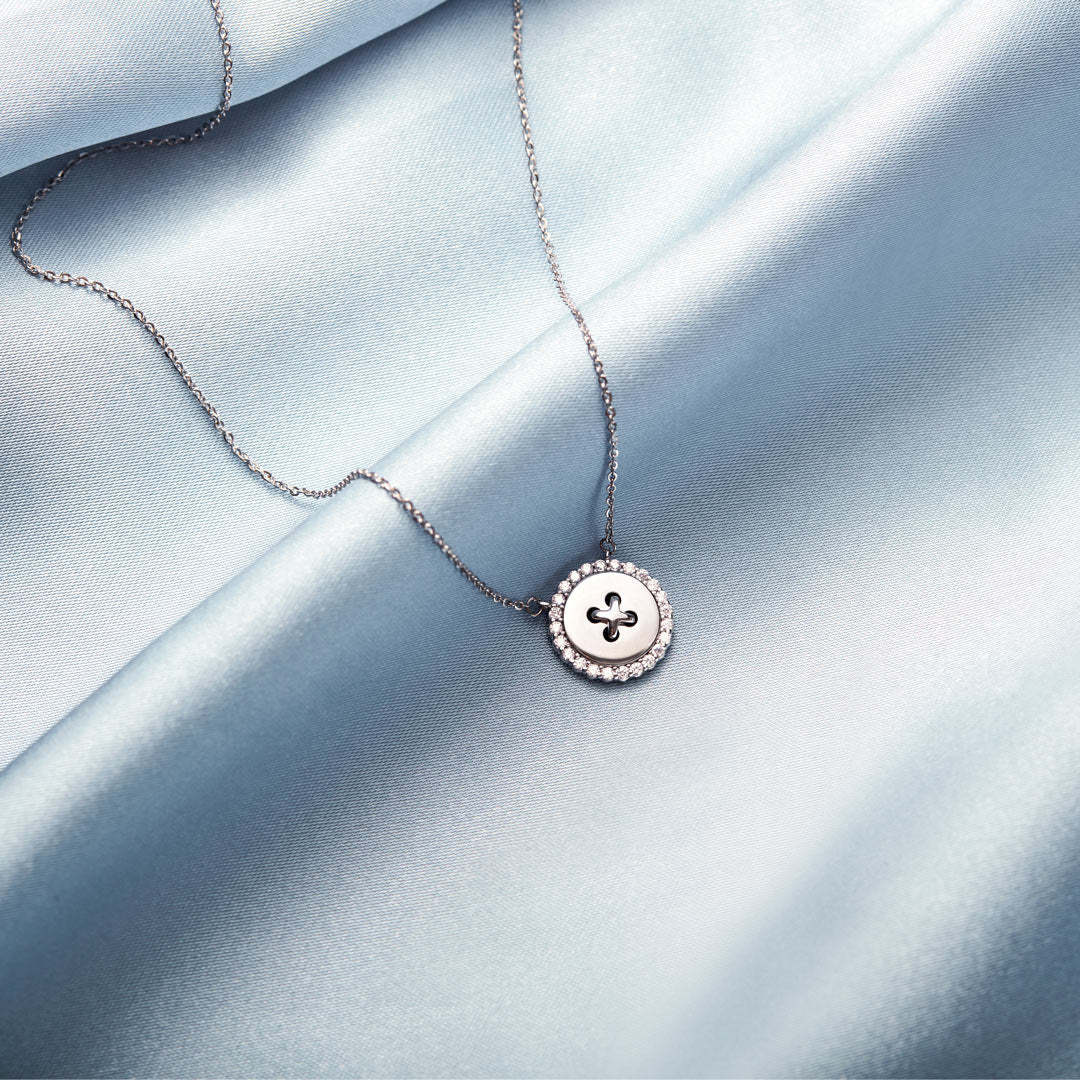 You Are Cute As A Button Necklace-belovejewel.com