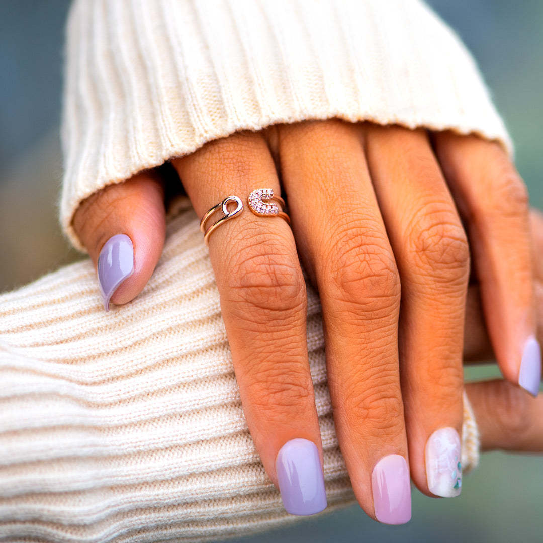 Be Safe Stay Strong Safety Pin Ring-belovejewel.com