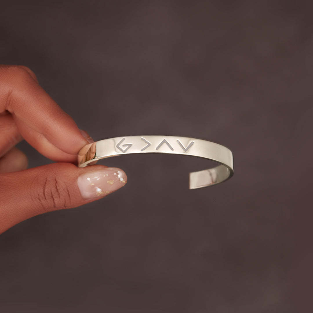 God Is Greater Than The Highs And Lows Bangle-belovejewel.com