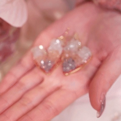 ✨Crystal Heart Gradient Earrings-belovejewel.com