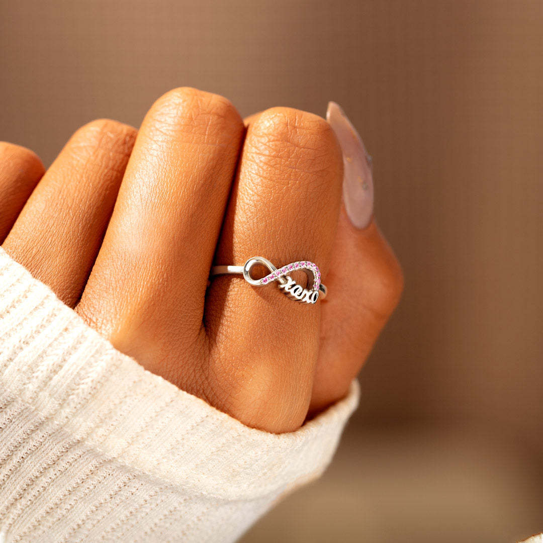 Token of Hugs and Kisses For Daughter XOXO Ring-belovejewel.com