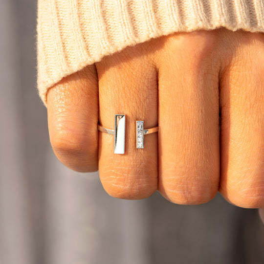 MOTHER DAUGHTER THICK AND THIN RING-belovejewel.com