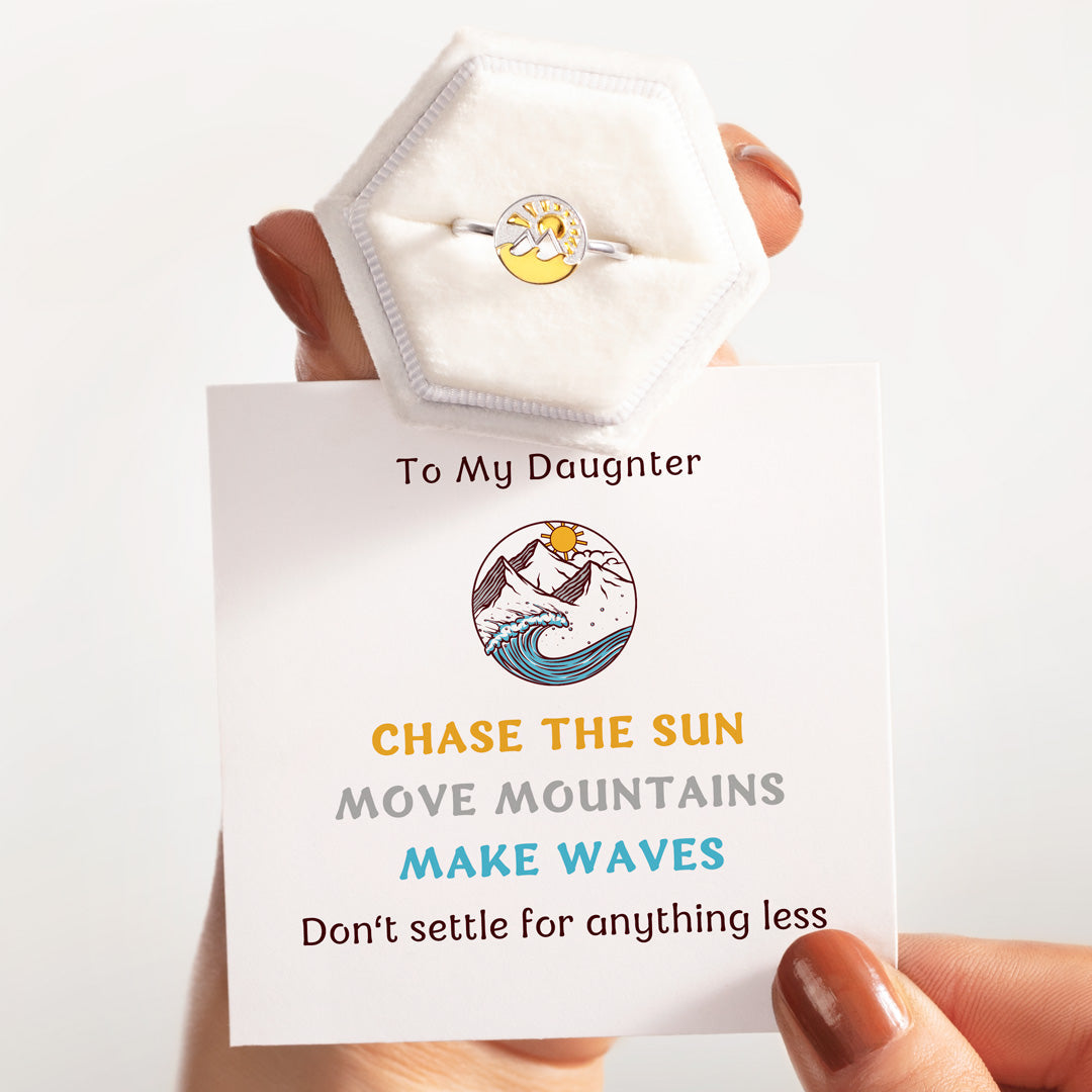 Chase The Sun Move Mountains Make Waves Ring-belovejewel.com