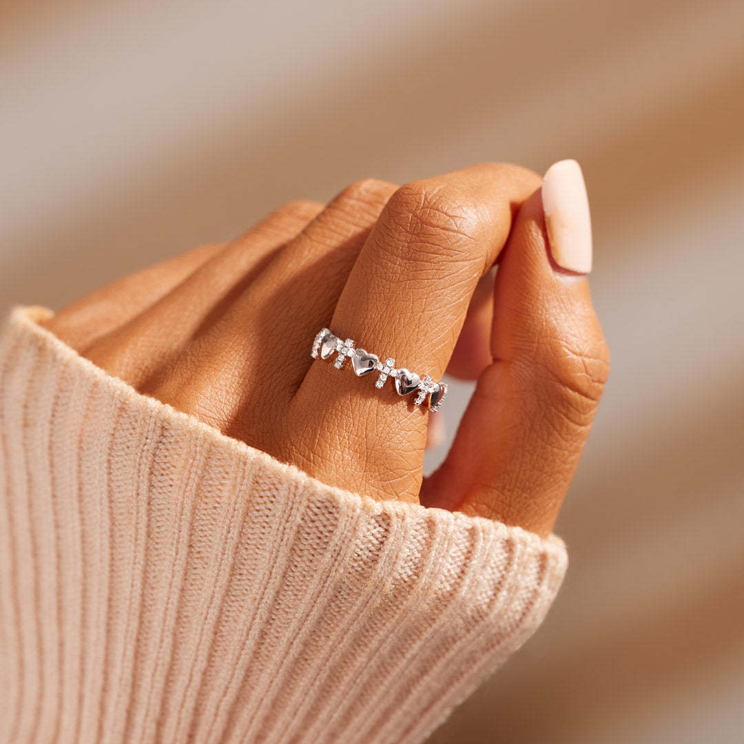 God Says You Are Strong Heart & Cross Band-belovejewel.com