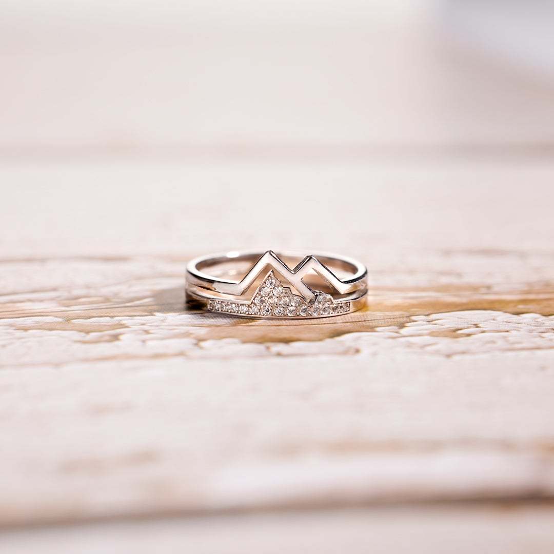 2022 Adventure Awaits Pavé Mountain Ring-belovejewel.com