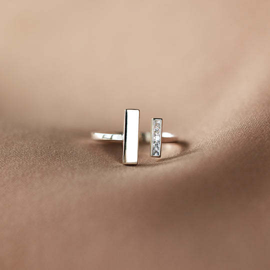 MOTHER DAUGHTER THICK AND THIN RING-belovejewel.com