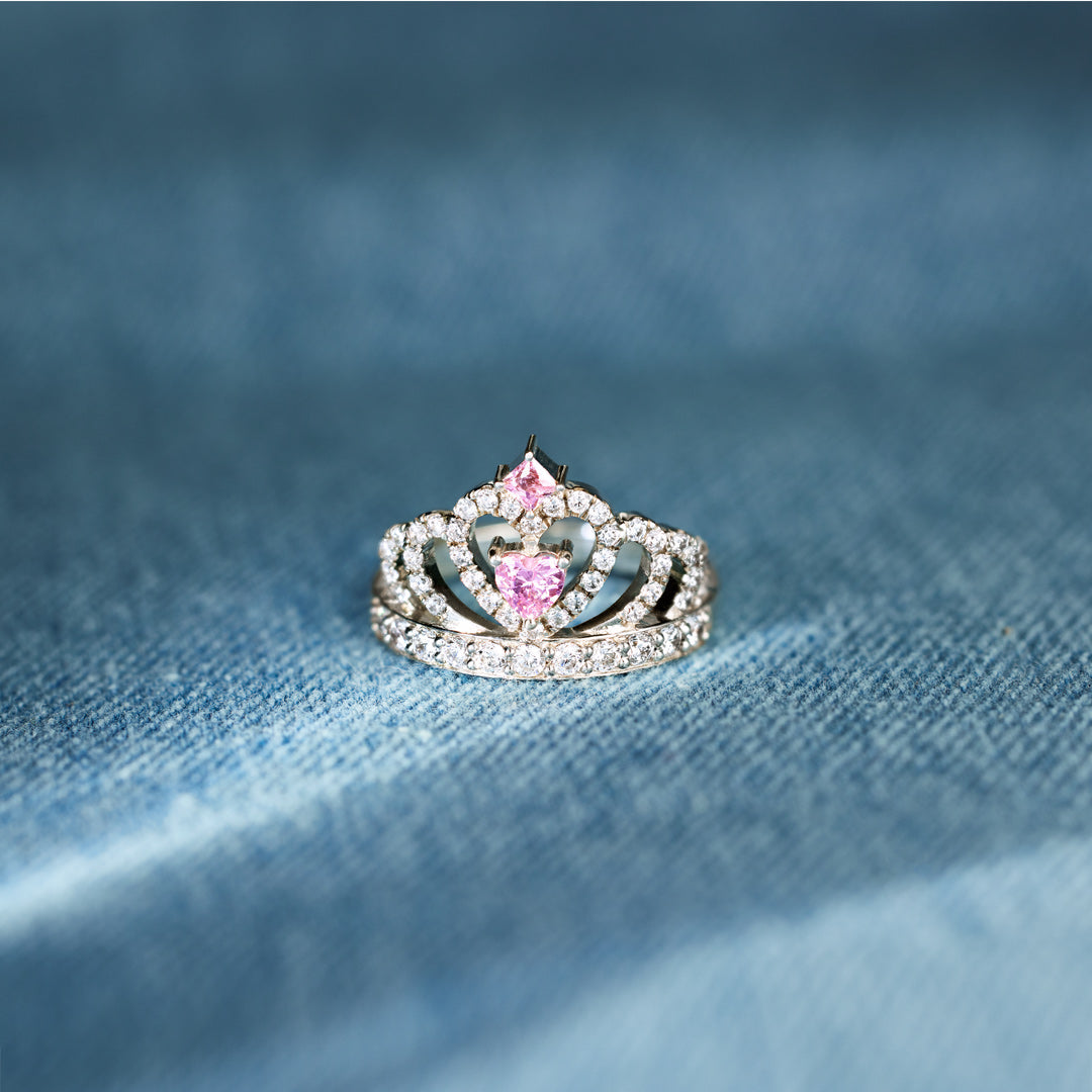 Adjust Your Crown and Handle It Crown Ring S925-belovejewel.com