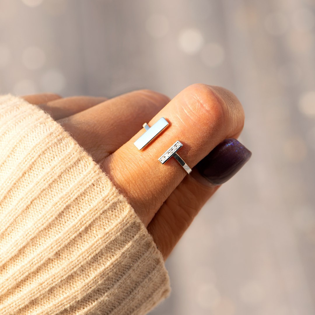 MOTHER DAUGHTER THICK AND THIN RING-belovejewel.com
