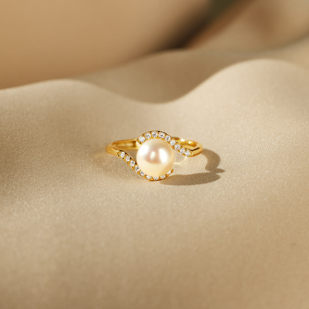 You're The Best Thing To Ever Happen To Me Pearl Wrapped Ring-belovejewel.com
