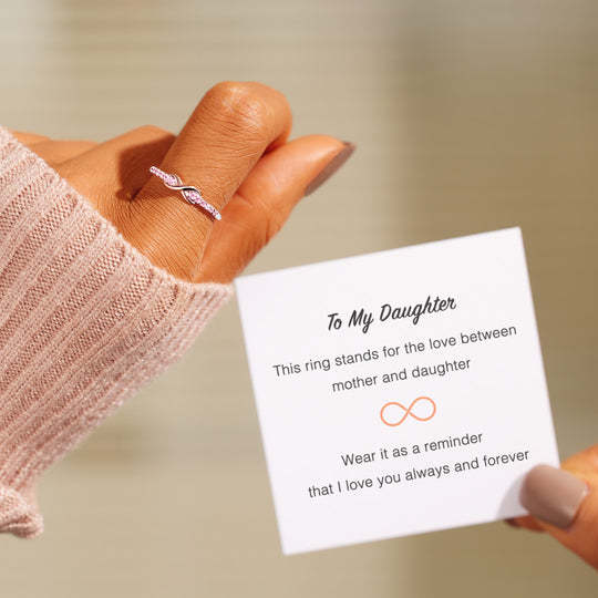 MY DAUGHTER FOREVER INFINITY RING-belovejewel.com