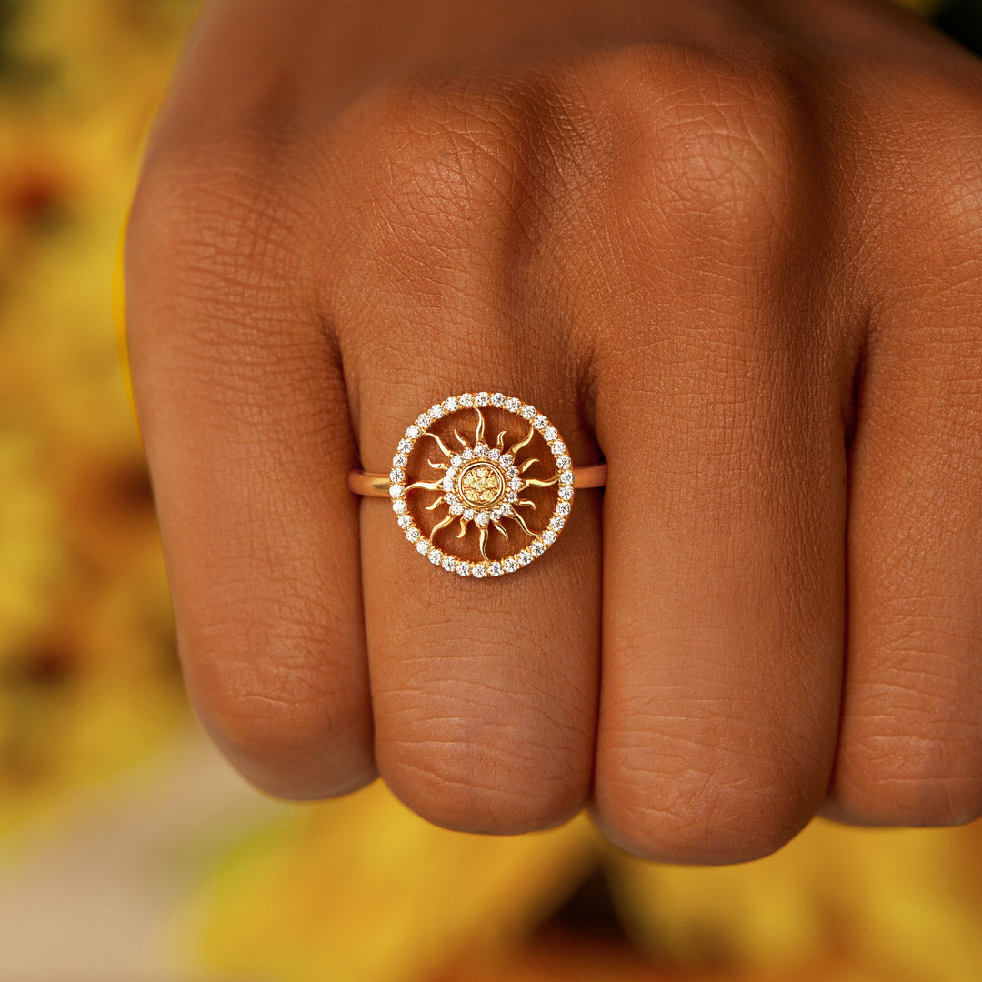 The Sun Will Rise Sunshine Ring-belovejewel.com