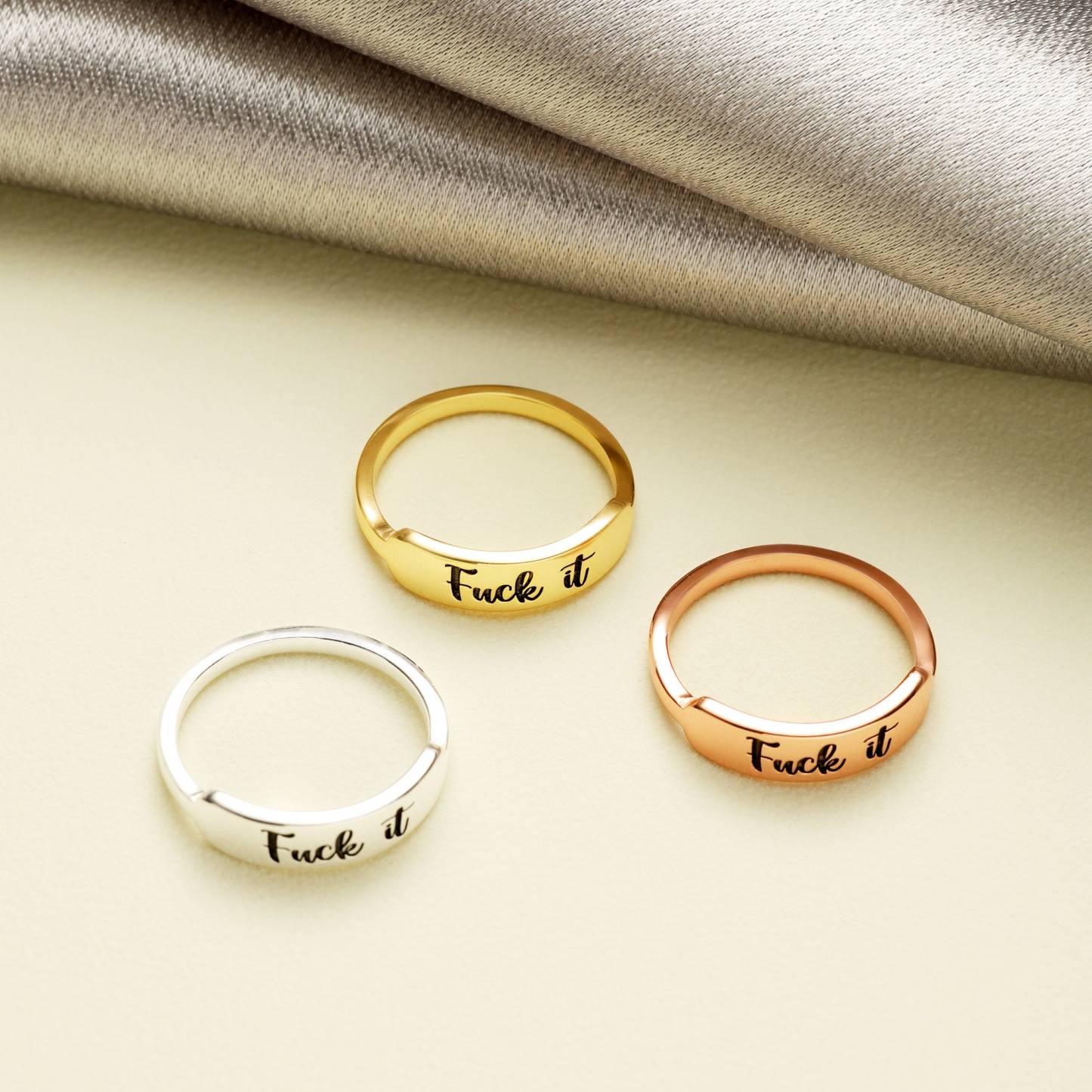 Fuck It Circle Ring: Boldly Express Yourself