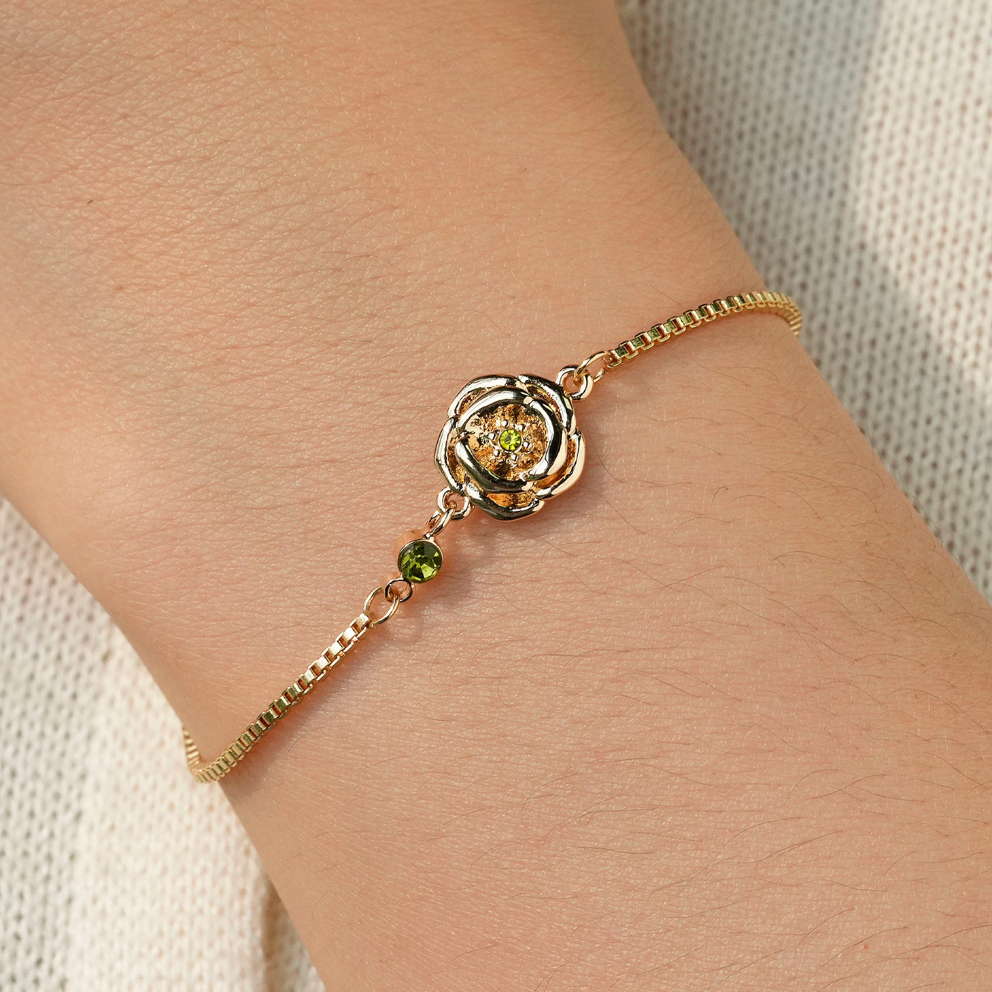 Custom 3D Birth Flower Bracelet