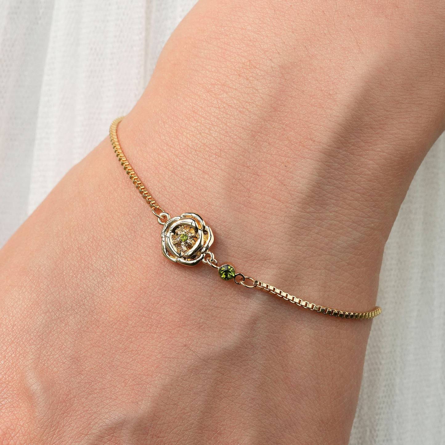 Custom 3D Birth Flower Bracelet