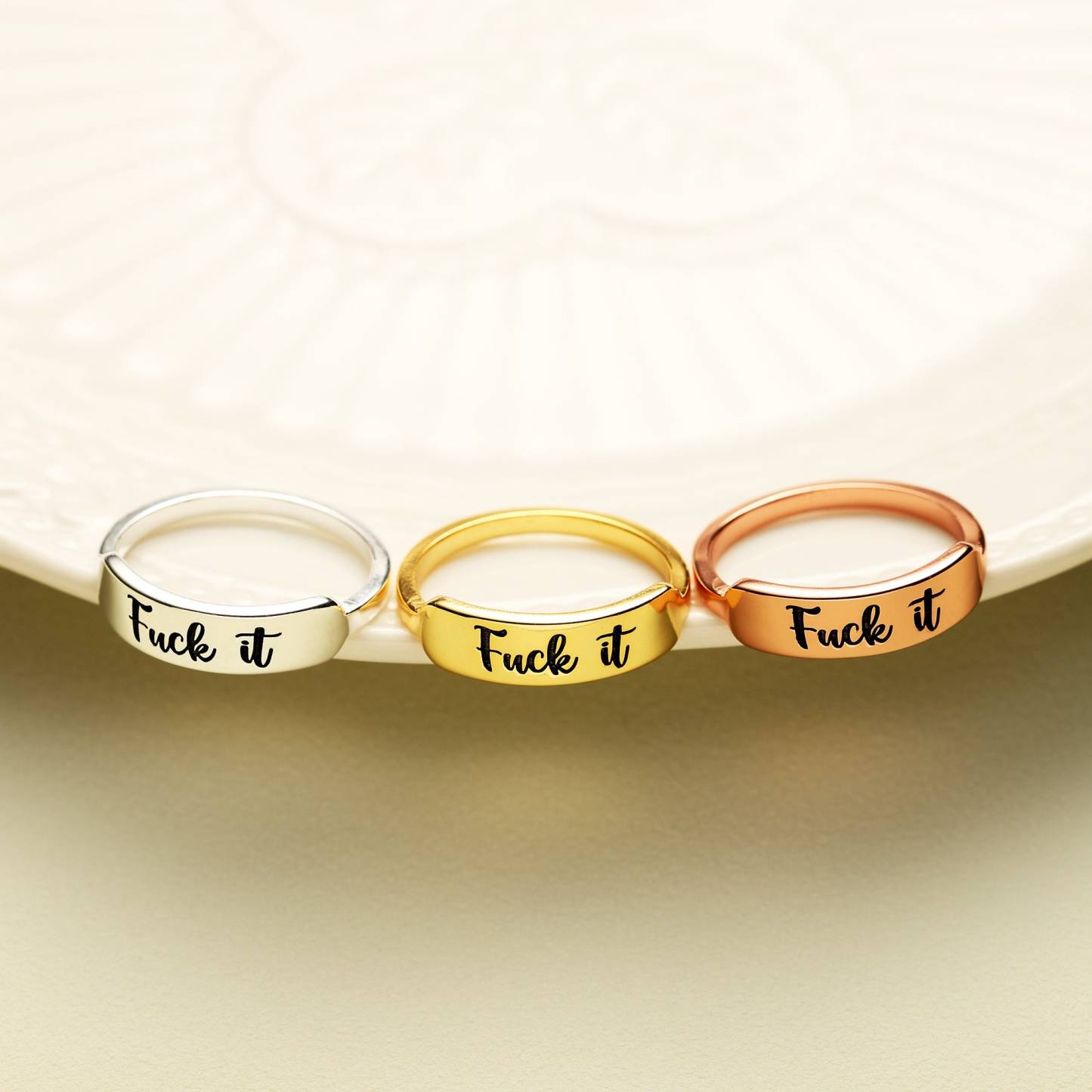 Fuck It Circle Ring: Boldly Express Yourself
