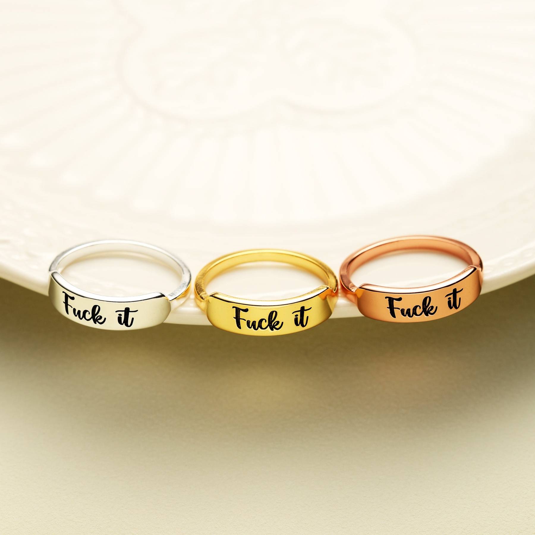 Fuck It Circle Ring: Boldly Express Yourself