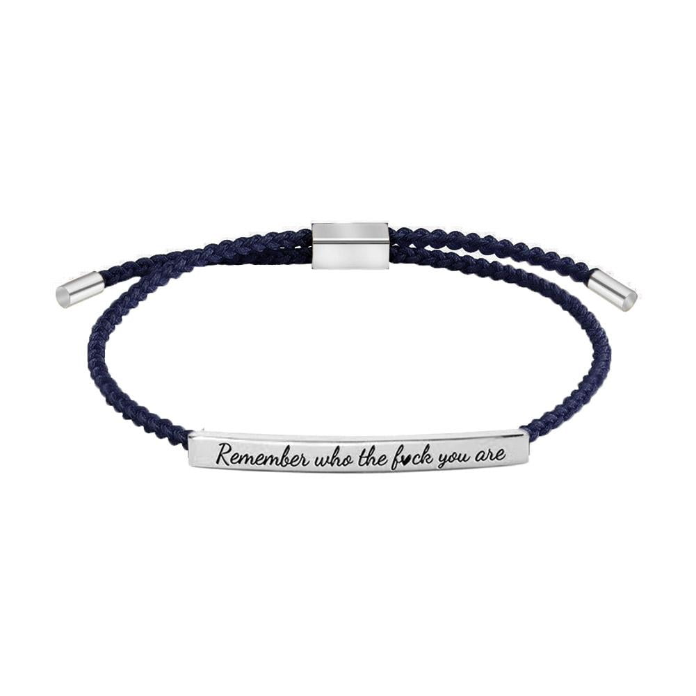 Remember Who The Fu*k You Are Motivational Tube Bracelet
