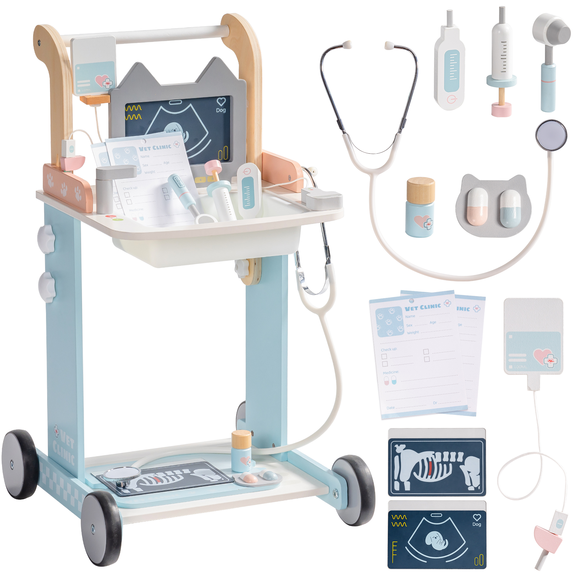 Set clinica veterinaria giocattolo Robud per bambini