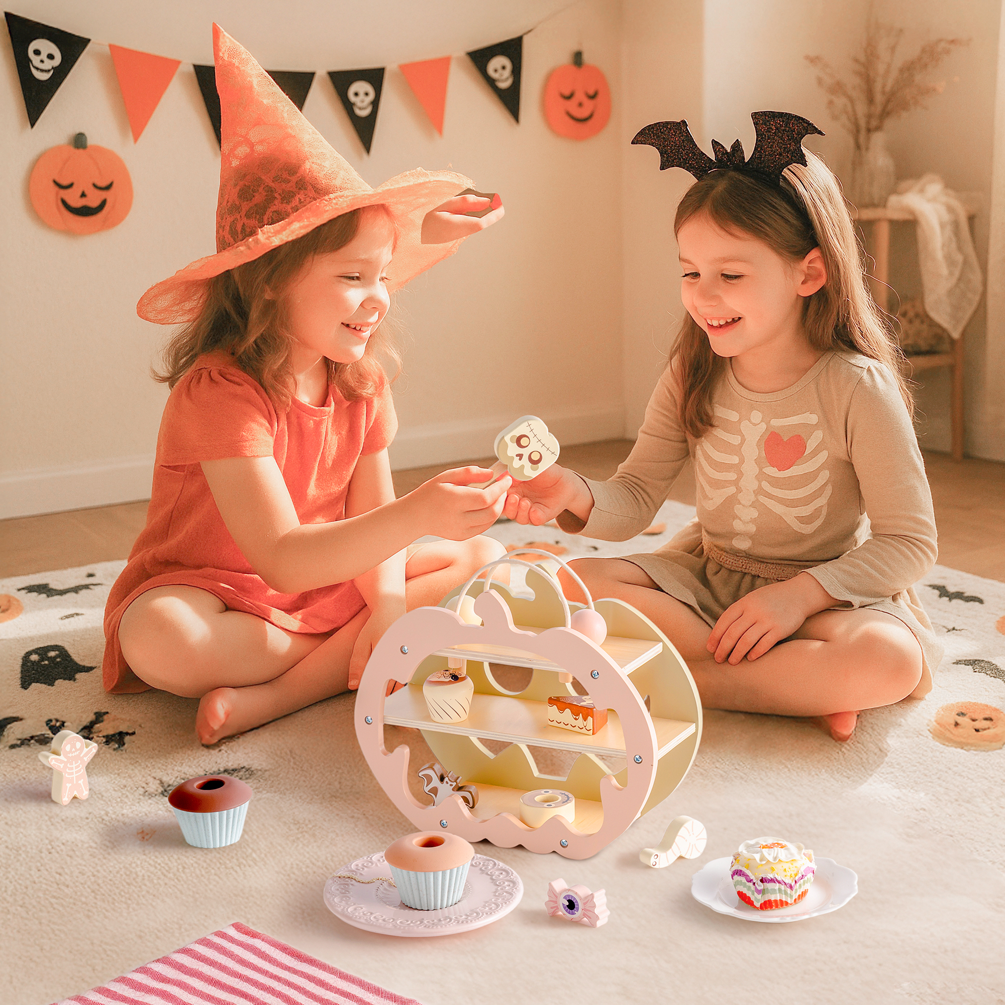 ROBUD Halloween Candy House Play Food Set for Kids