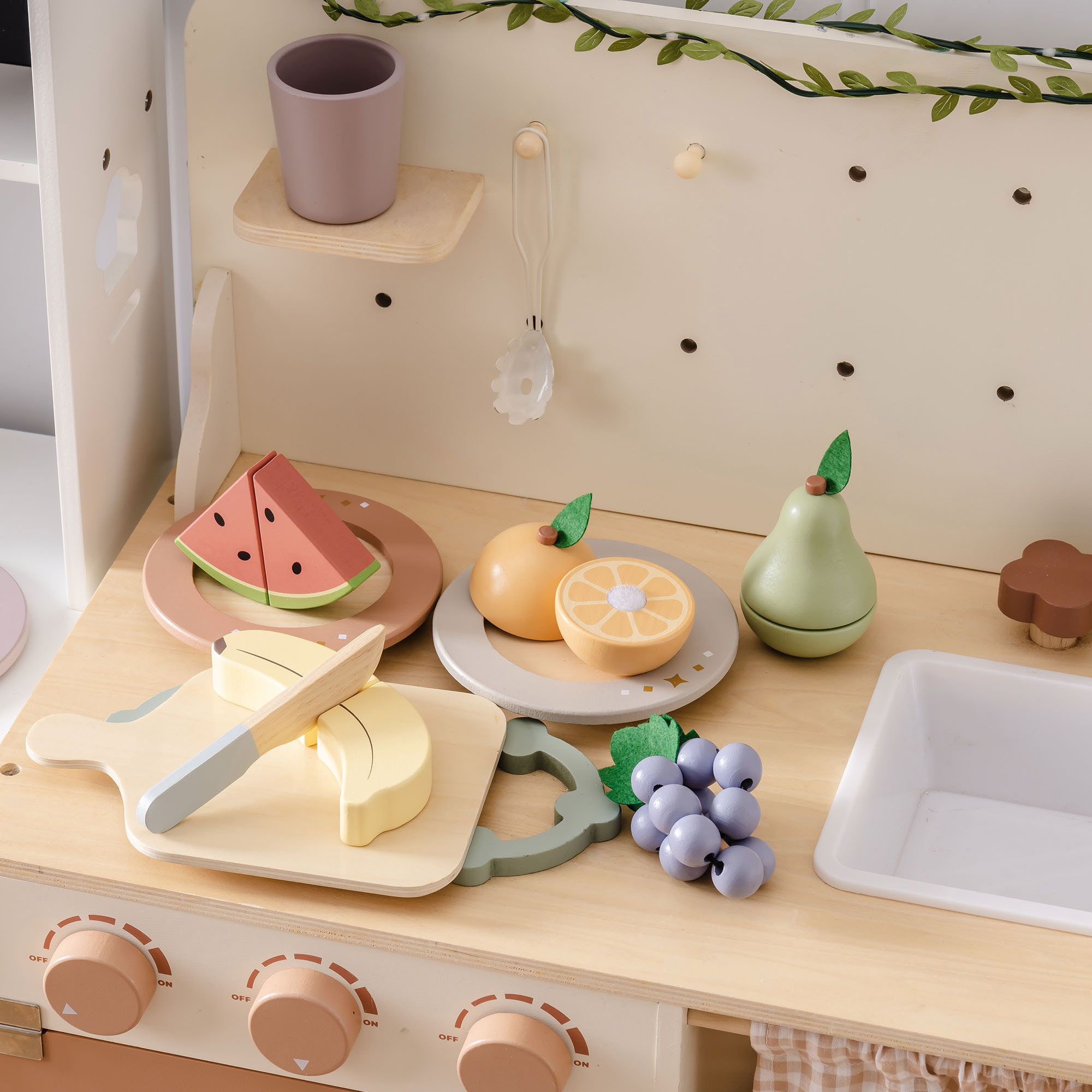 ROBUD Wooden Food Playset - Fruit