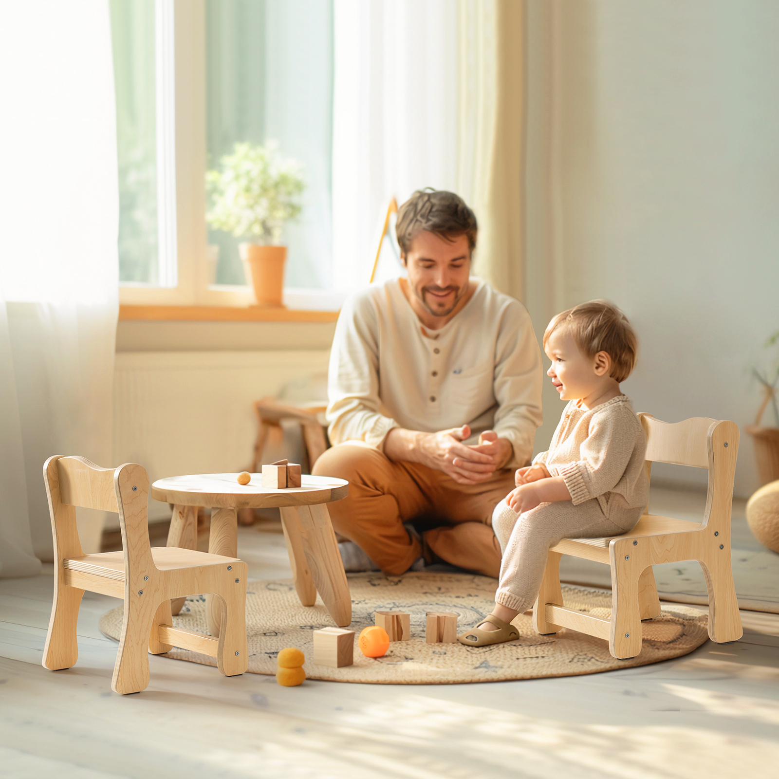 ROBUD Wooden Toddler Chair