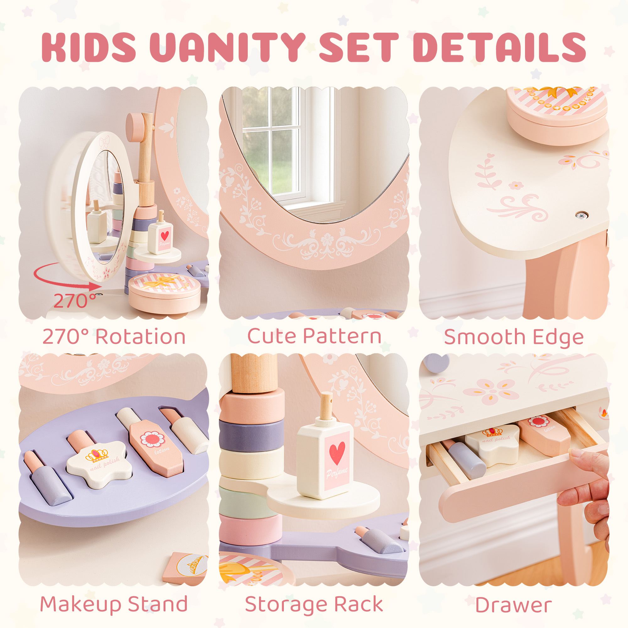 ROBUD Princess Dressing Table