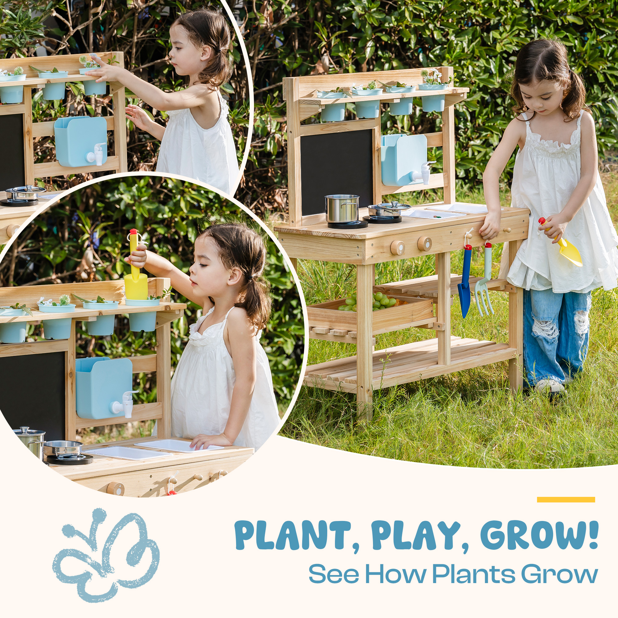 【レア】 BACKYARD／MUDDY MUZIC関連　5枚セット BRINJOY Outdoor Wooden Toy Kitchen Playset for Children, Indoor