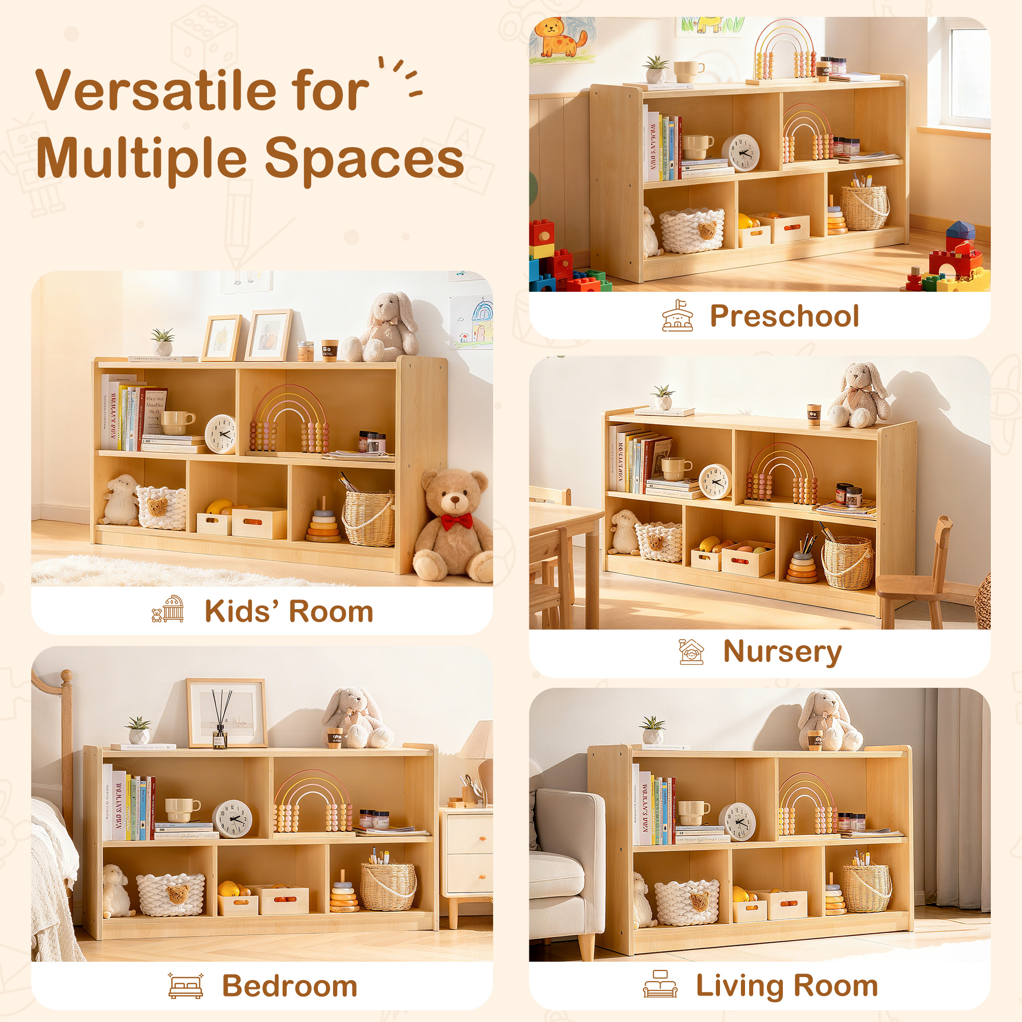 ROBUD Wooden Storage Cabinet