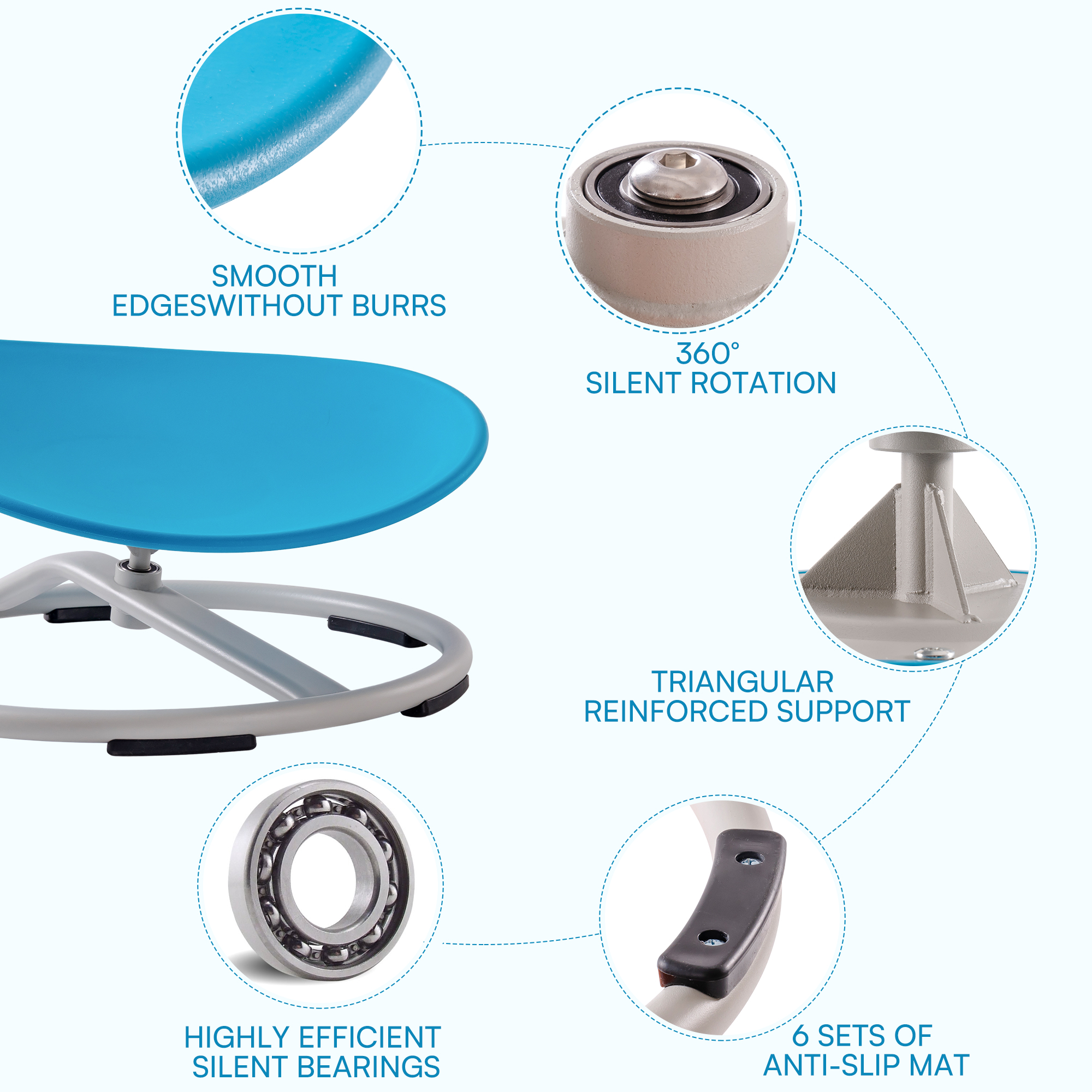 ROBUD Kids Sensory Swivel Chair