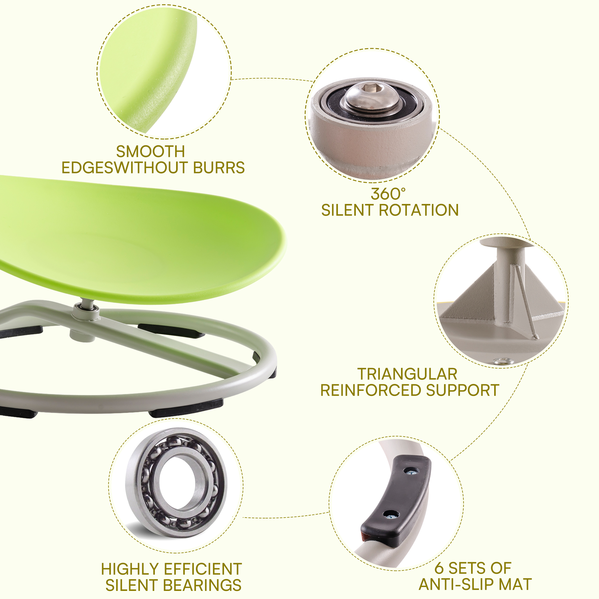 ROBUD Kids Sensory Swivel Chair