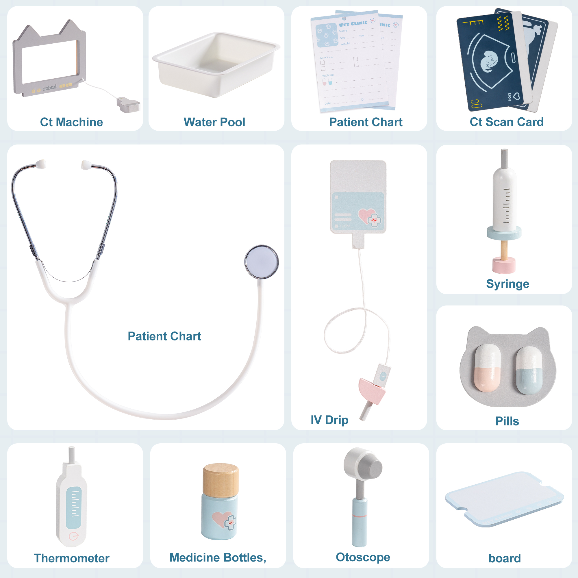 ROBUD Kids Vet Clinic Playset