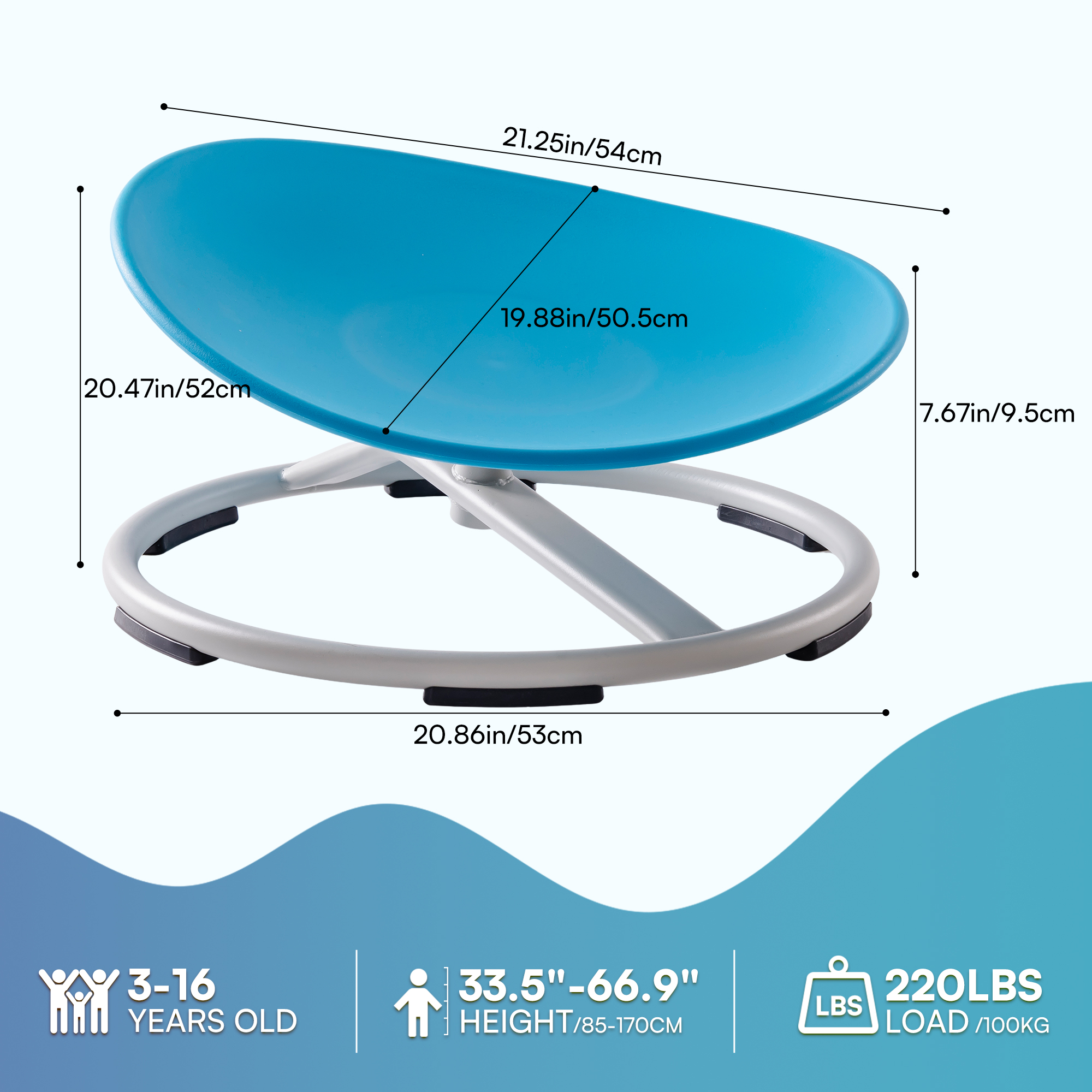 ROBUD Kids Sensory Swivel Chair