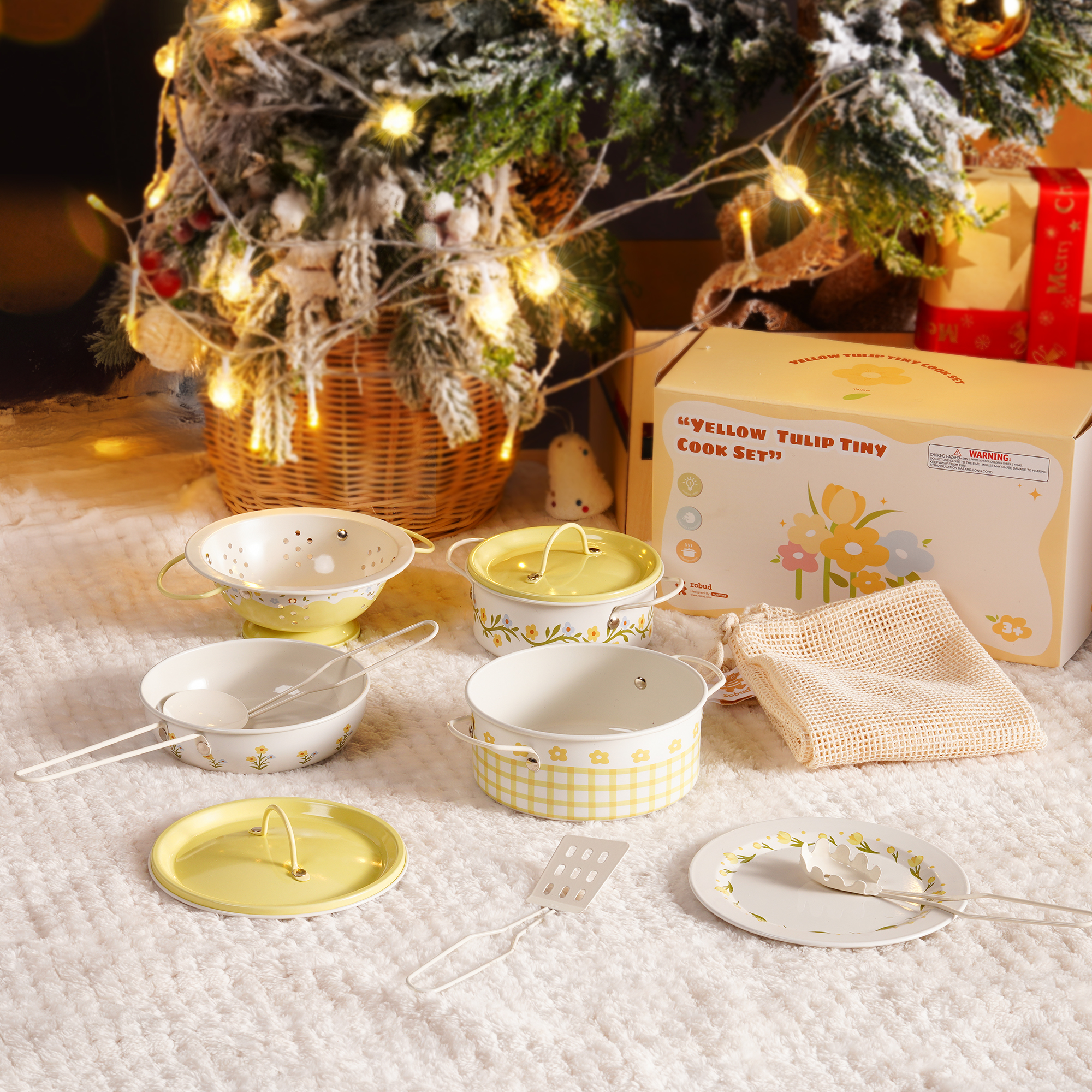 ROBUD Tinplate Pretend Cooking Utensils