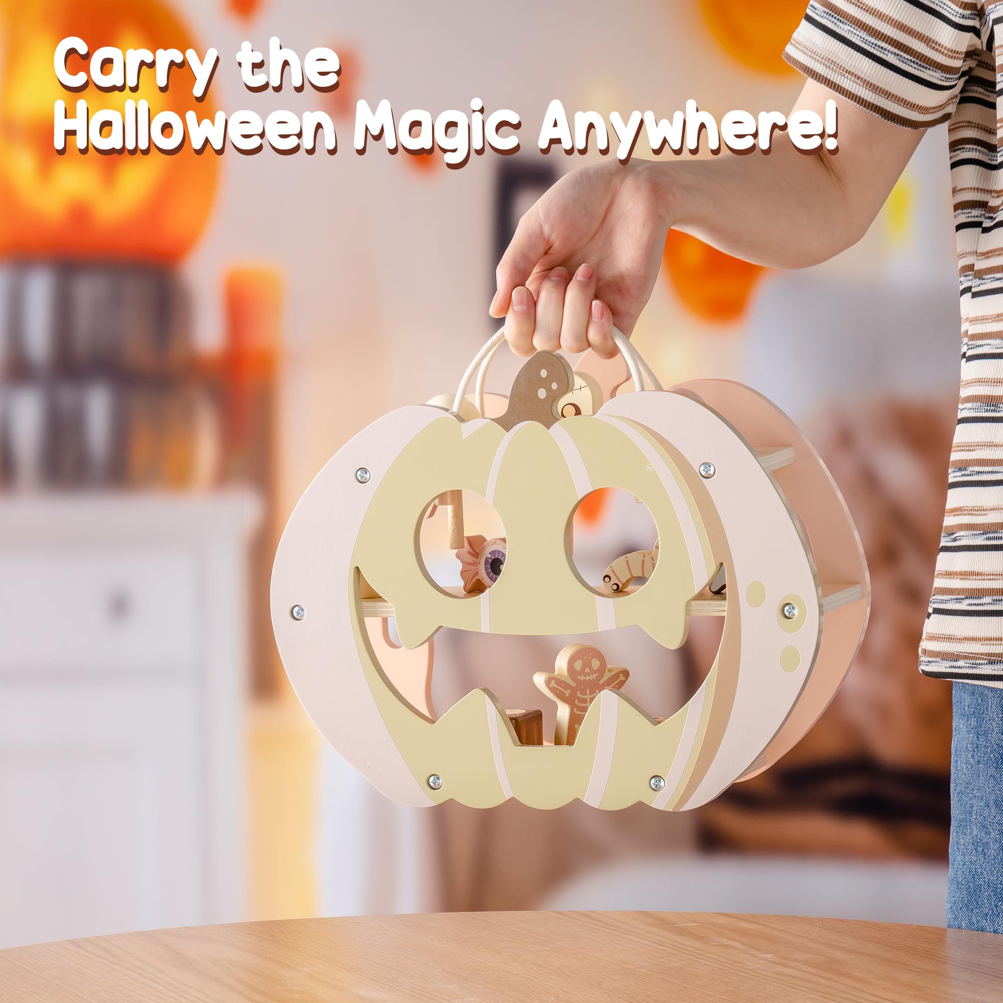 ROBUD Halloween Candy House Play Food Set for Kids