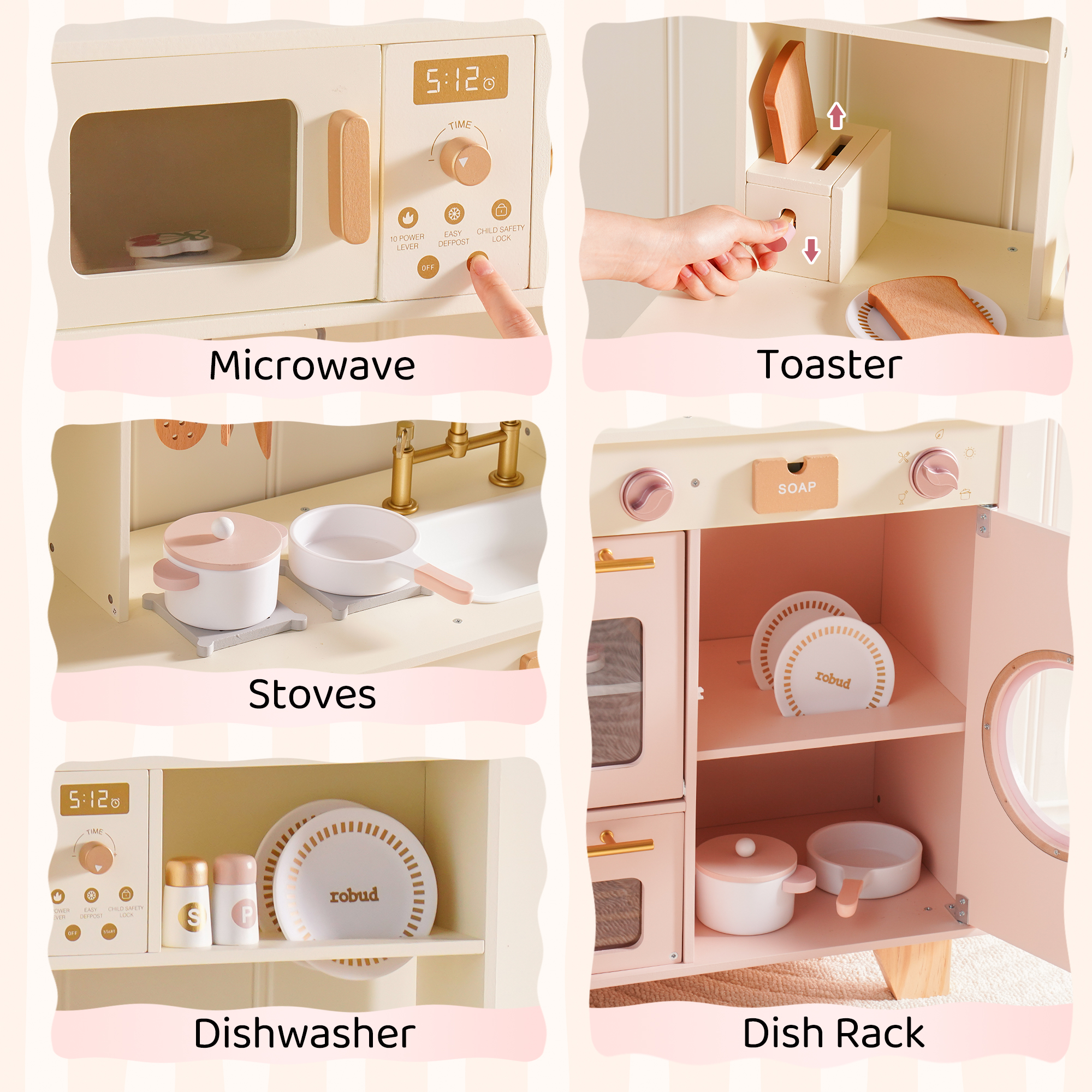 ROBUD Pink Baking Kitchen