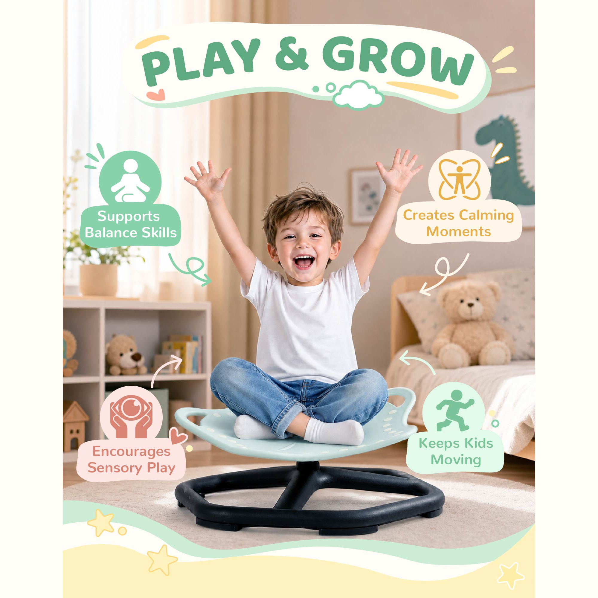 Robud Kids Spinning Balance Seat