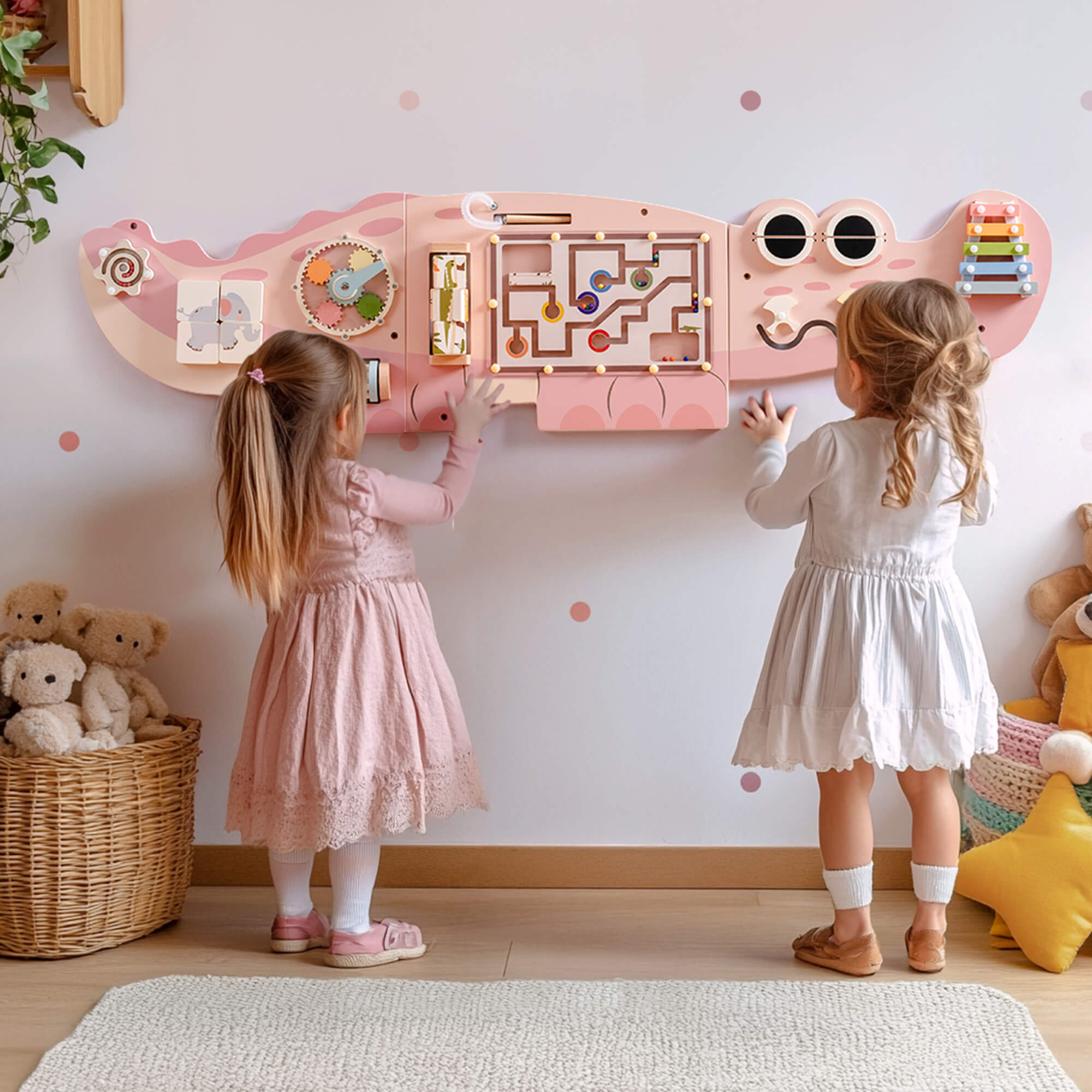 ROBUD Wooden Wall-Mounted Busy Board