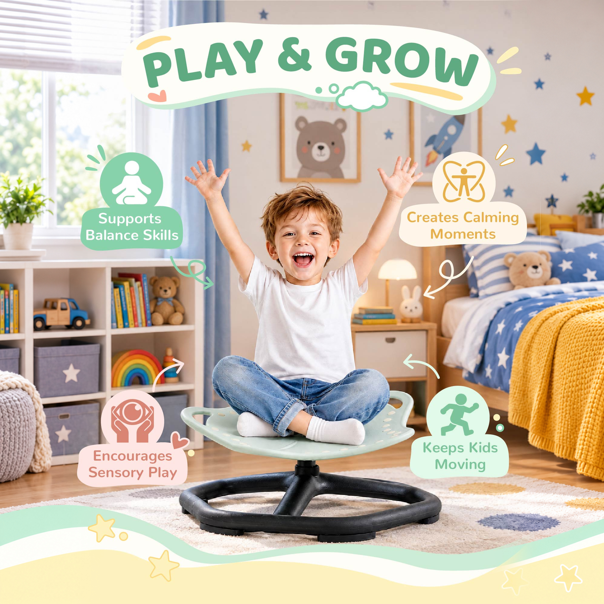 Robud Kids Spinning Balance Seat