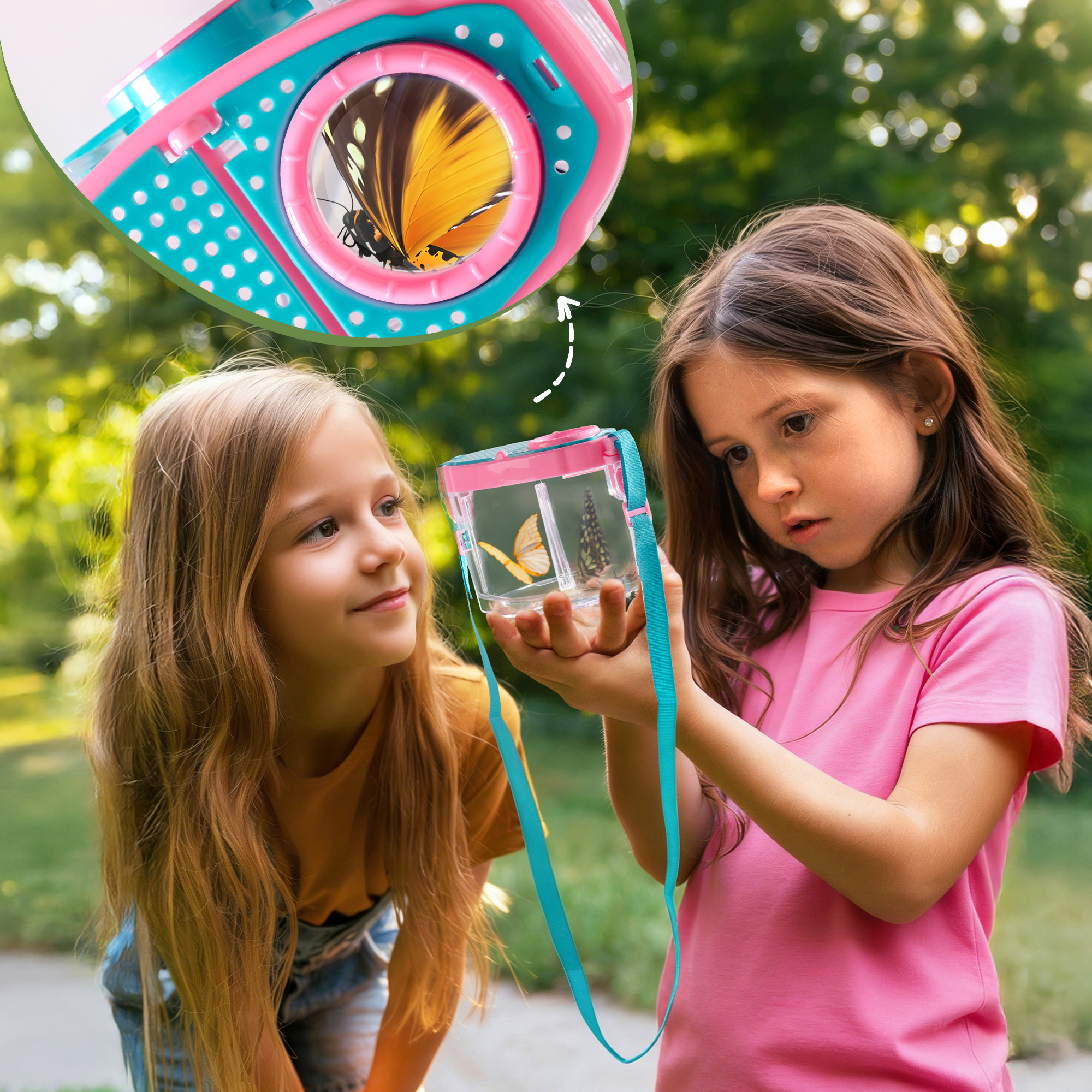 bugbug様25サイズ 138IGTハーフユニット2枚2セットグリップ1セット ROBUD Pink Dual Bug Catcher for Kids, Bug Catching Kit with Bag