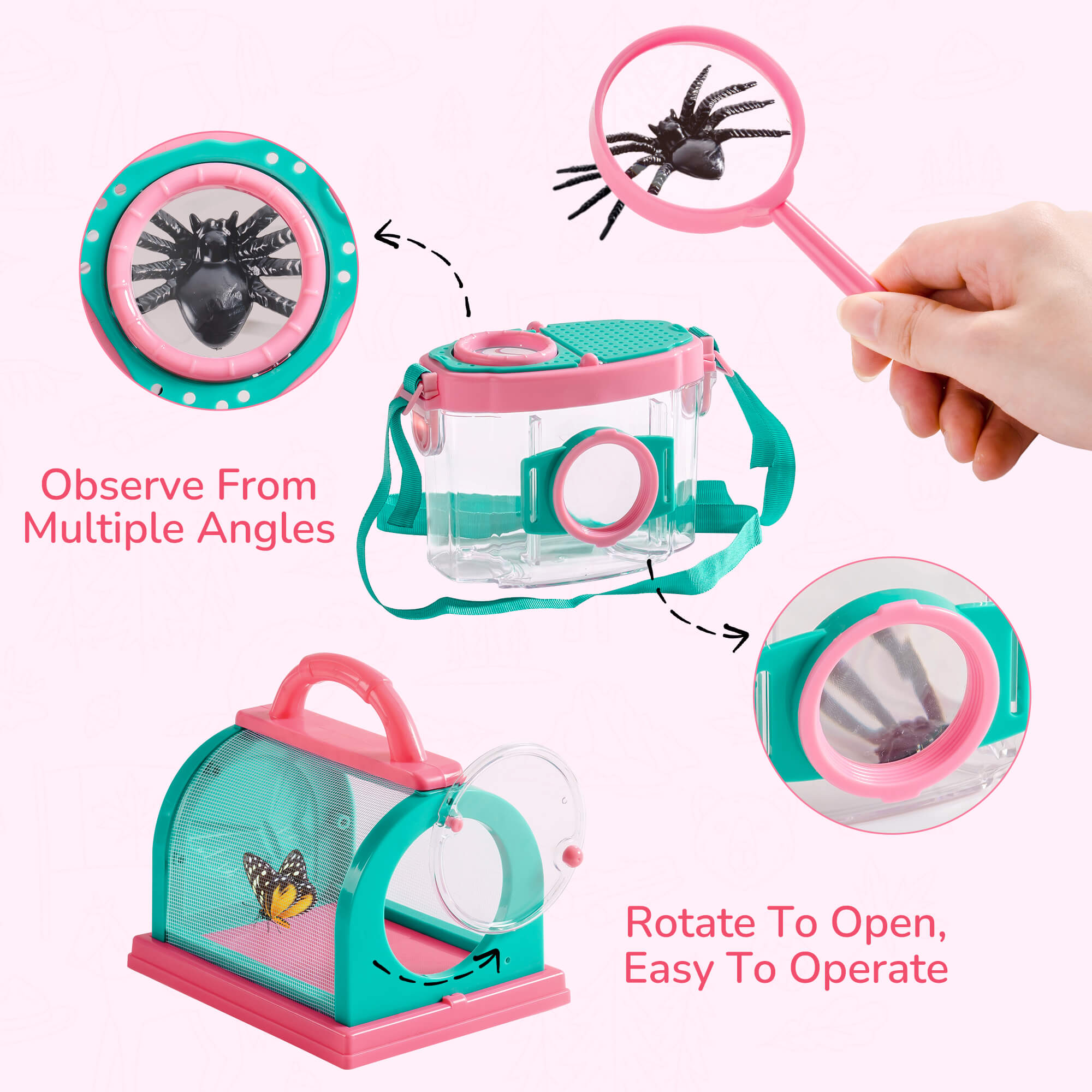 ROBUD Outdoor Kids Explorer Kit Pink