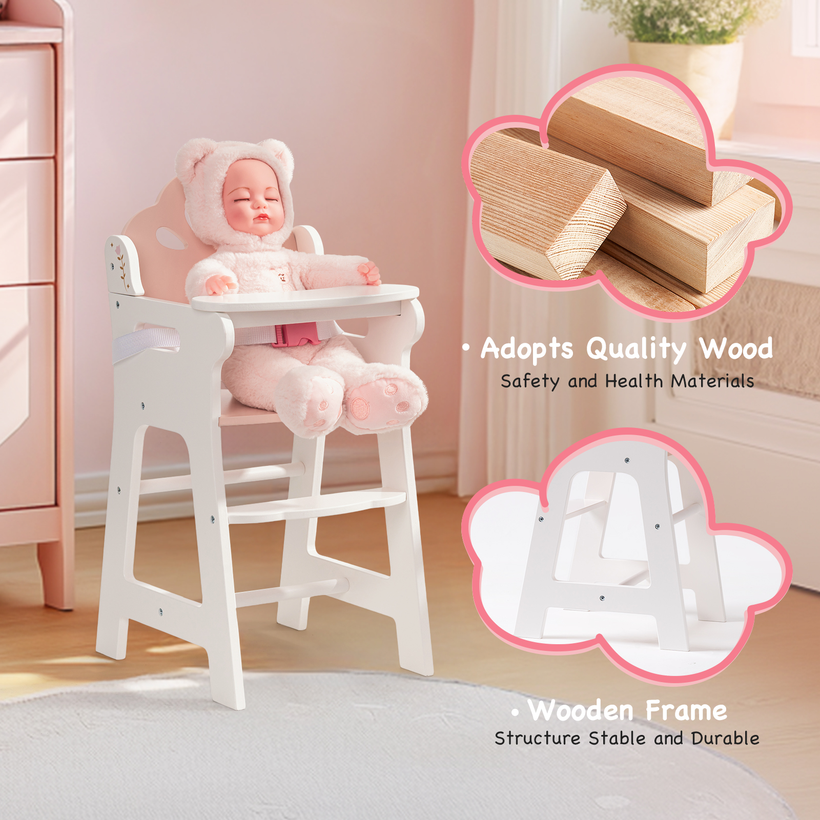 ROBUD Baby Doll High Chair